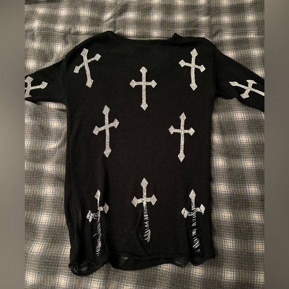 Cross Gothic Knit Long sleeve - Picture 3 of 3